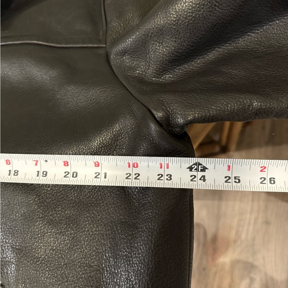 Coach Mens Black Leather Motorcycle/ Biker Zip Jacket Sz XL - Picture 5 of 7